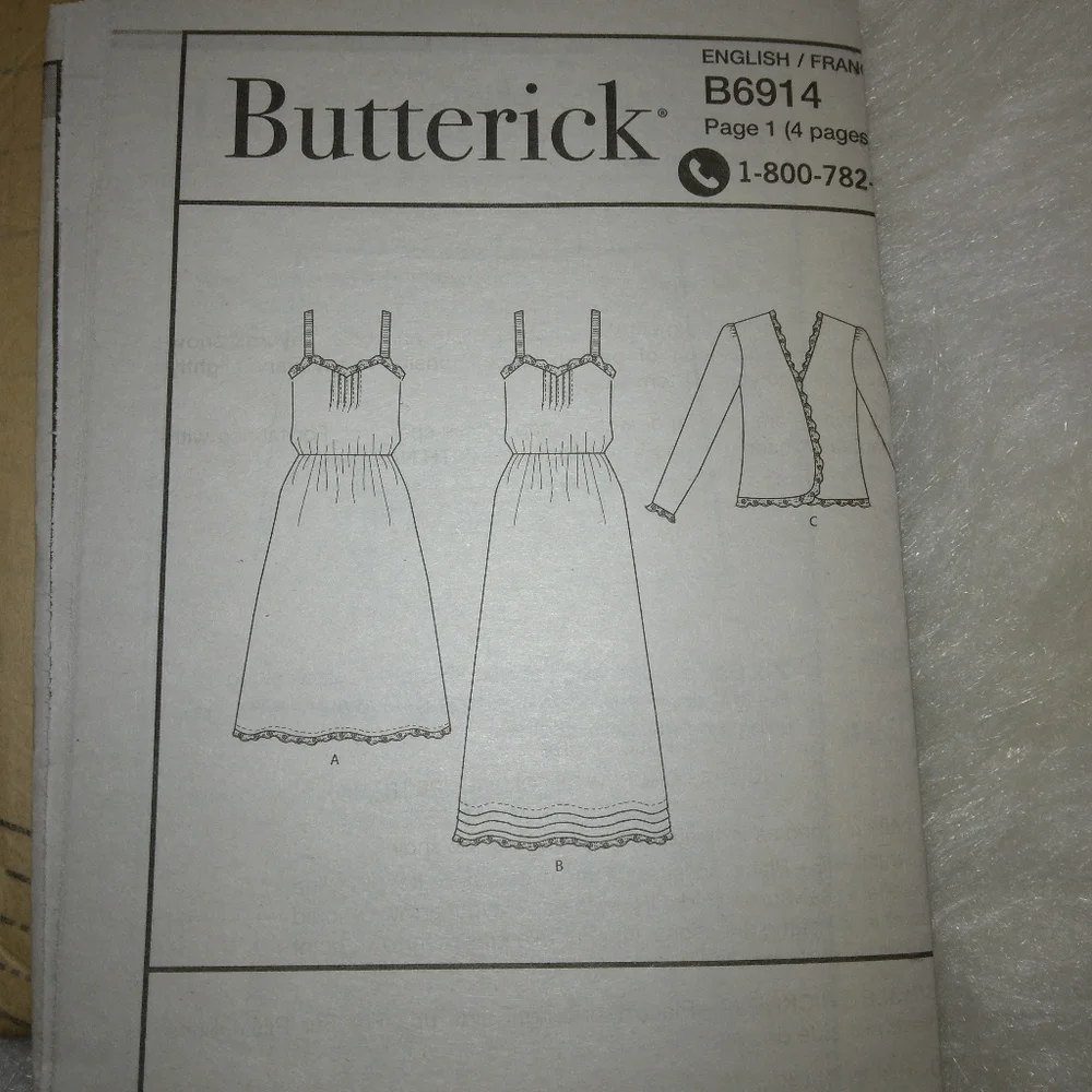 BUTTERICK B6914 Sz 16-24 Retro 1980s Misses Semi Fitted Dress And Jacket